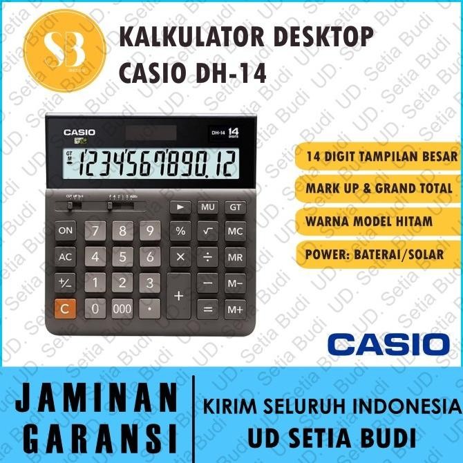 

TERMURAH - Kalkulator Desktop Casio DH-14 Asli dan Bergaransi DH14