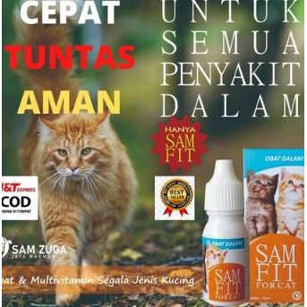 cod Samfit Obat Dalam Kucing Obat Diare Kucing Muntah Lemas Tidak Mau Makan Sakit Mencret Flu Kitten