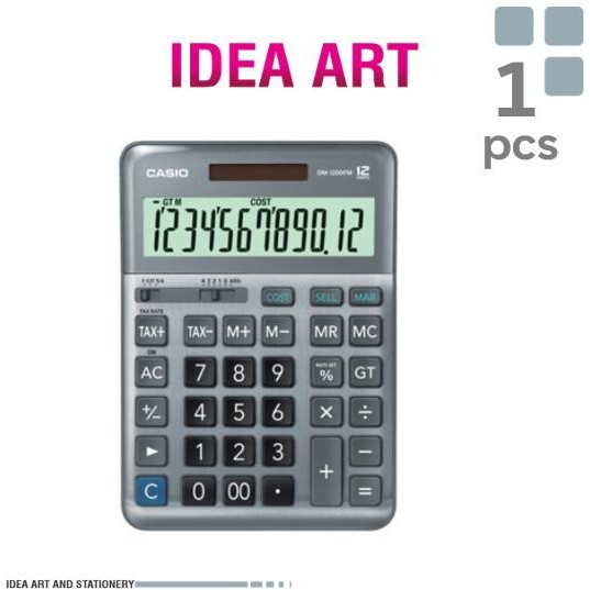 

BEBAS ONGKIR - Casio Calculator DM 1200FM Kalkulator Dagang Layar Besar 12 digit
