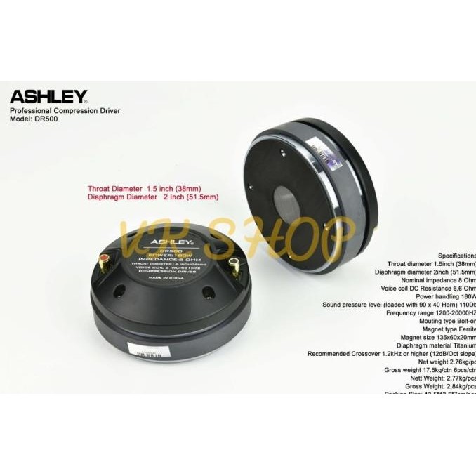 DRIVER TWEETER ASHLEY DR500 / DR 500 ORIGINAL