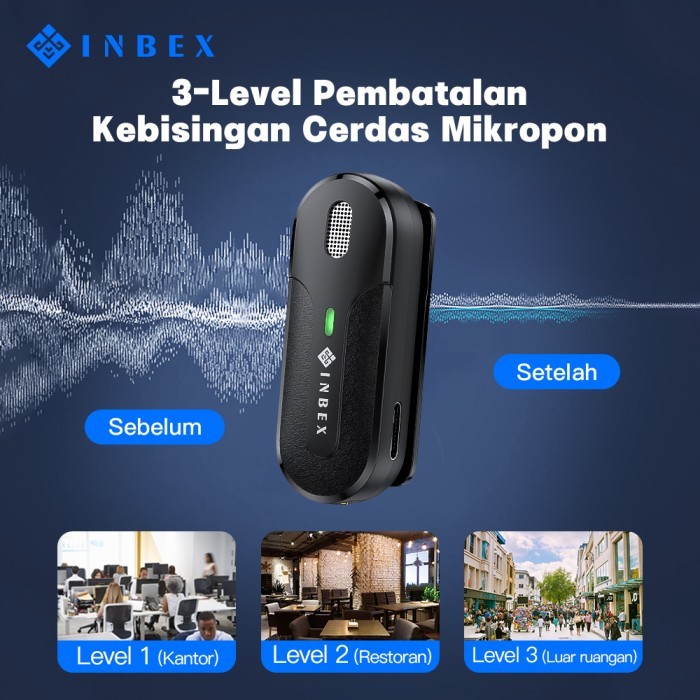 Inbex M8 Mikrofon Wirless Lavalier Microphone Mic Clip-On Plug&Play