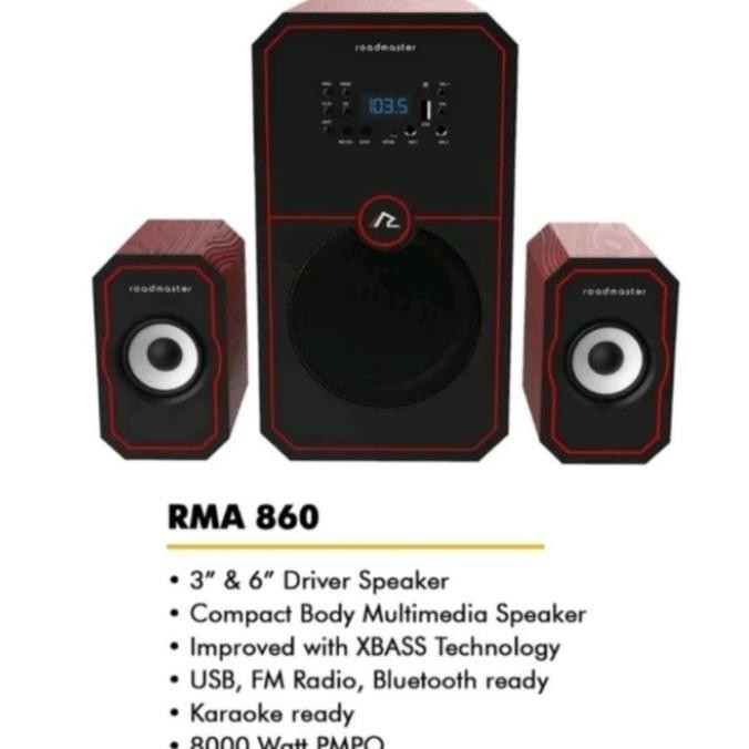 SPEAKER ROAD MASTER RMA 860 SPEAKER AKTIF RMA860 KARAOKE READY
