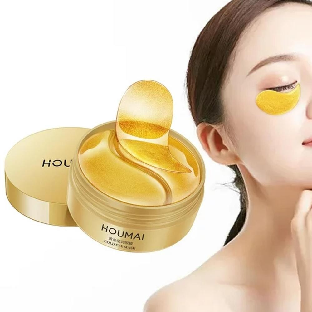 Jy-56 Masker Mata Gold Houmai Eye Mask Menghilangkan Kantong Mata Panda Mencerahkan Dan Memudarkan K