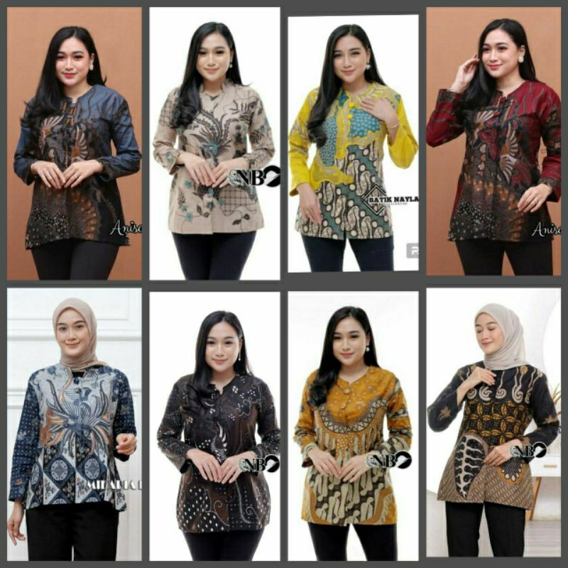 Batik Wanita Halus dan Tebal Atasan Batik Wanita Lengan Panjang Kekinian Terbaru 2024