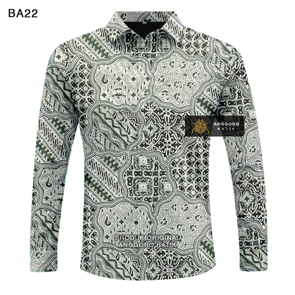 Kemeja Batik Pria BAJU BATIK PRIA LENGAN PANJANG LAPIS PURING