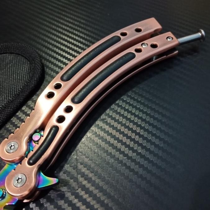 Balisong Csgo Faded Bronze Trainer Original Dan Terpercaya