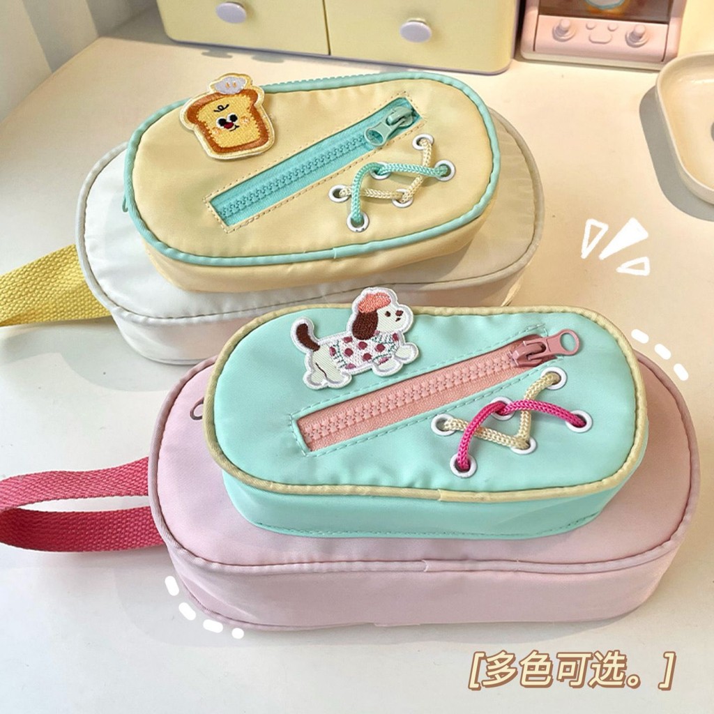 

Tempat Pensil Kapasitas Besar Lucu Siswa Warna Permen#Tempat Pensil Splicing Bagus