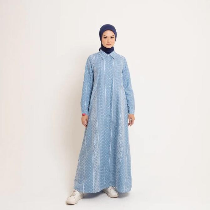 Spesial Dress Wanita Dewasa Dauky L Dress Lace Cotton Gamis Terbaru Original