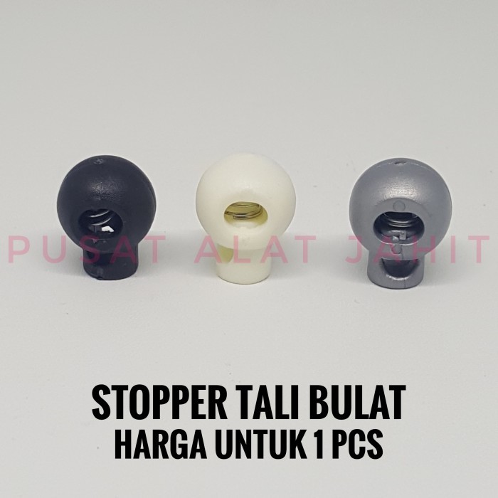 TERBARU STOPPER TALI BULAT PER 1PC ALAT PENGATUR TALI KUR CELANA TALI TAS
