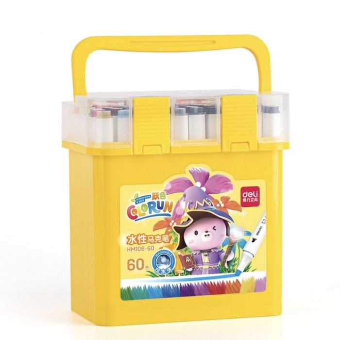 

TERBARU Deli Water-based Sketch Marker / Spidol Warna Dual Tip 12 24 36 48 60 BISA GOSEND!