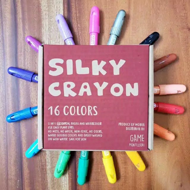 

TERBARU Mobee Silky Crayon 16 colors PROMO!