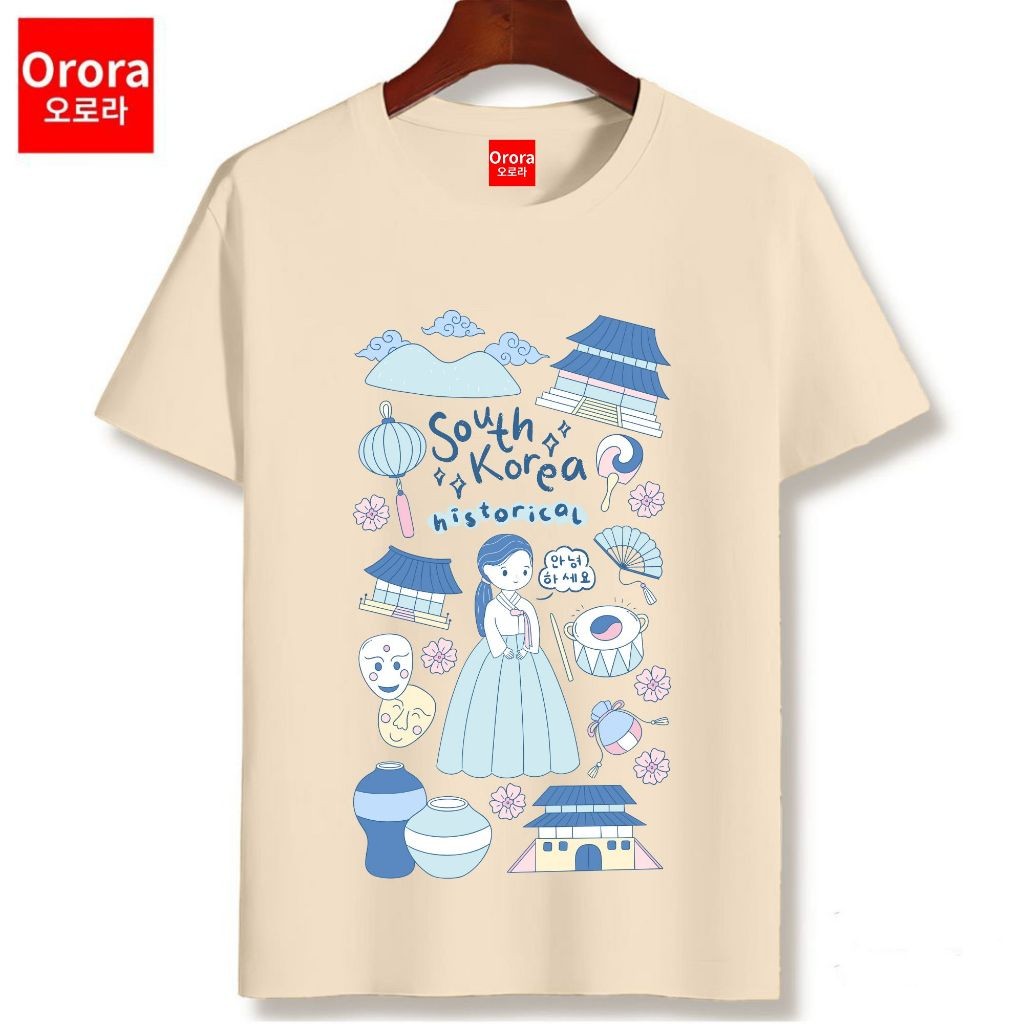 Orora Kaos Pria Wanita Distro South Korea Historical V.2 - T-shirt Sablon High Quality ORKL 124