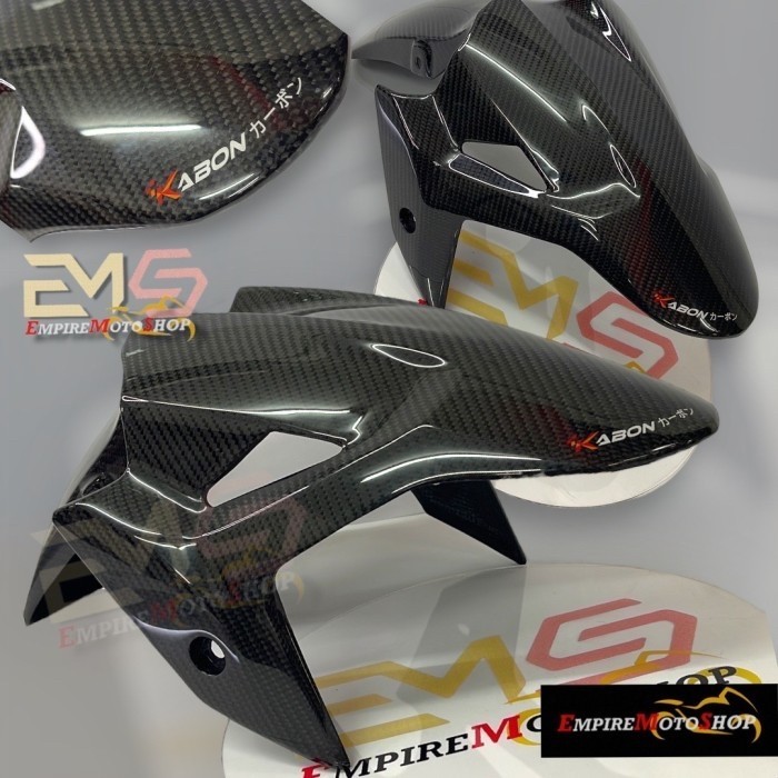 Spakbor Depan Ninja 250 Fi 2018 Carbon Kevlar