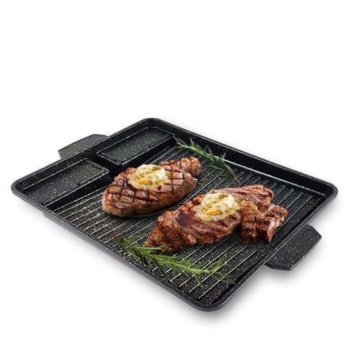 

Terbaru Korean Yakiniku Grill Pan Marble Coating - Alat Panggang Anti Lengket