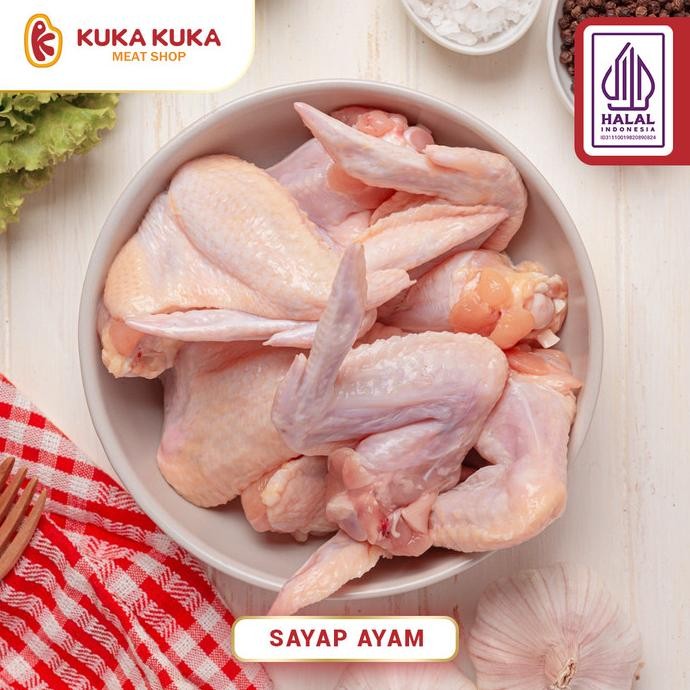 

Terbaru Sayap Ayam Segar Utuh / Chicken Wings - 1Kg