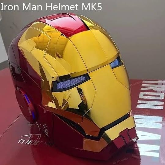 Termurah Iron Man Mark 5 / Mark V 1 : 1 Scale Voice And Touch Helmet