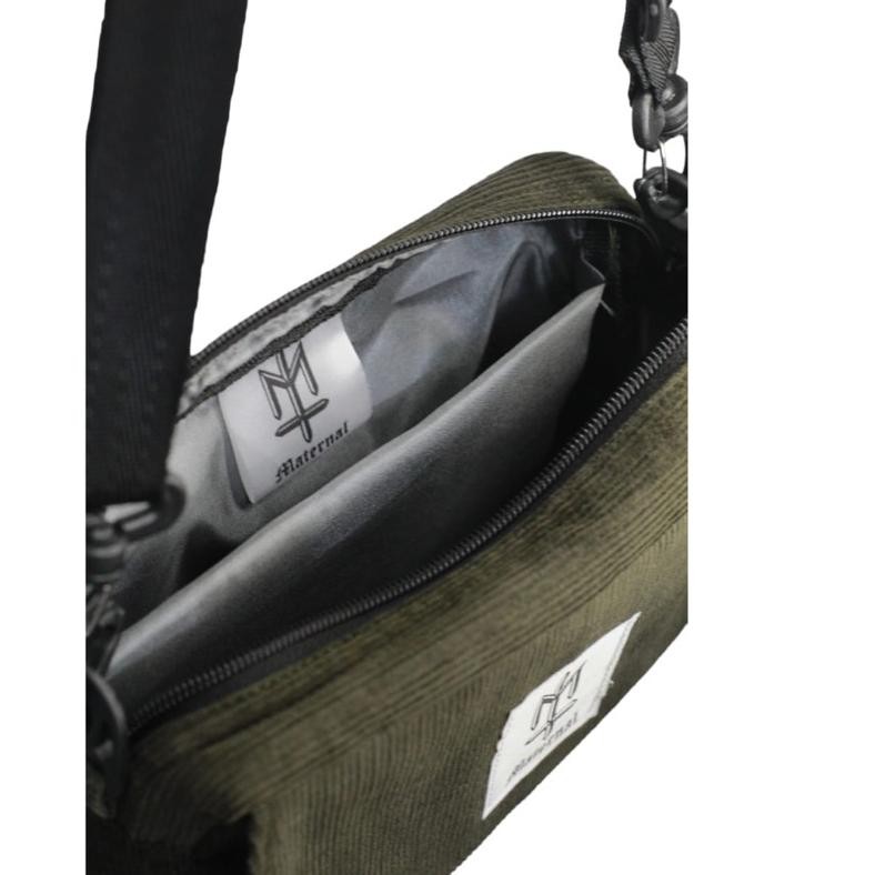dh-68 MATERNAL DISASTER - Sling Bag Dark Tas SLEMPANG CORDUROY Terlaris