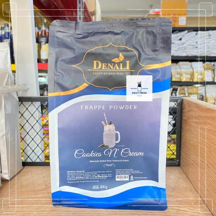 

DENALI POWDER 800 GRAM COOKIES N CREAM DENALI BUBUK RASA COOKIES CREAM