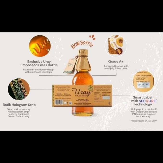 

Madu Uray 875gr 640ml Natural Honey L21N