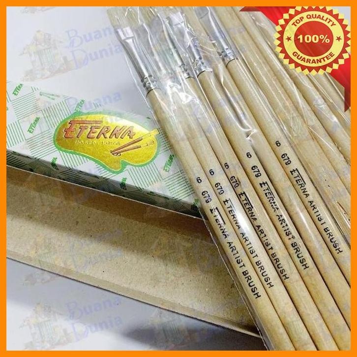 

(BUAN) KUAS GAMBAR ETERNA 6 INCH | KUAS LUKIS | ARTIST PAINT BRUSH | ATK