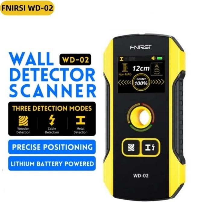 

Terbaru Fnirsi Wd-02 Wall Detector Stud Finder New Design Positioning Hole Tft Display Ac Live Cable Wires Metal Wood Stud Wall Scanner