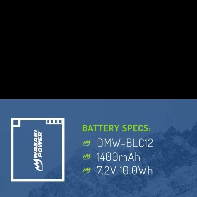 Wasabi Power Battery For Panasonic Dmw Blc12 Blc12E G85 G95 Gx8 G6 G7