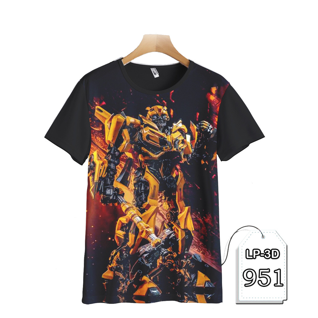 Kaos Transformers Bumblebee BajuAnak Kartun TV Series  Fashion Kaos Keren dan Trendy LP3D-951