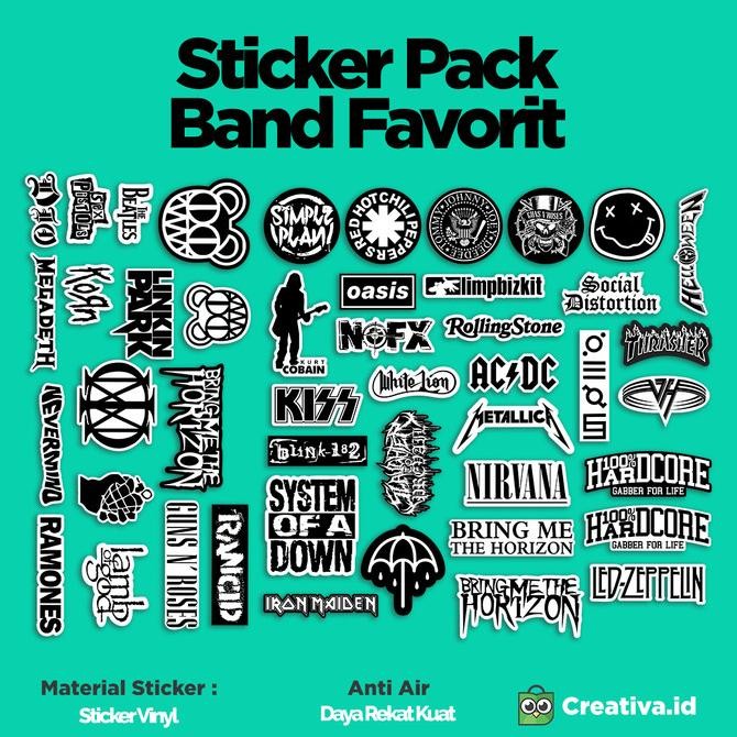 

Sale Sticker Pack Band Metal Versi Lengkap, Isi Lebih Dari 40 Pcs