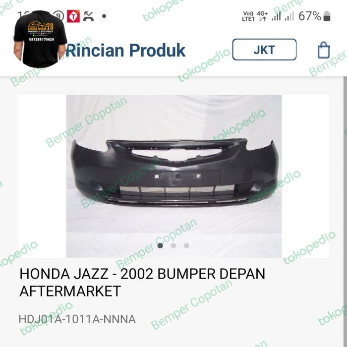 Bemper Jazz Idsi 2002 - 2005