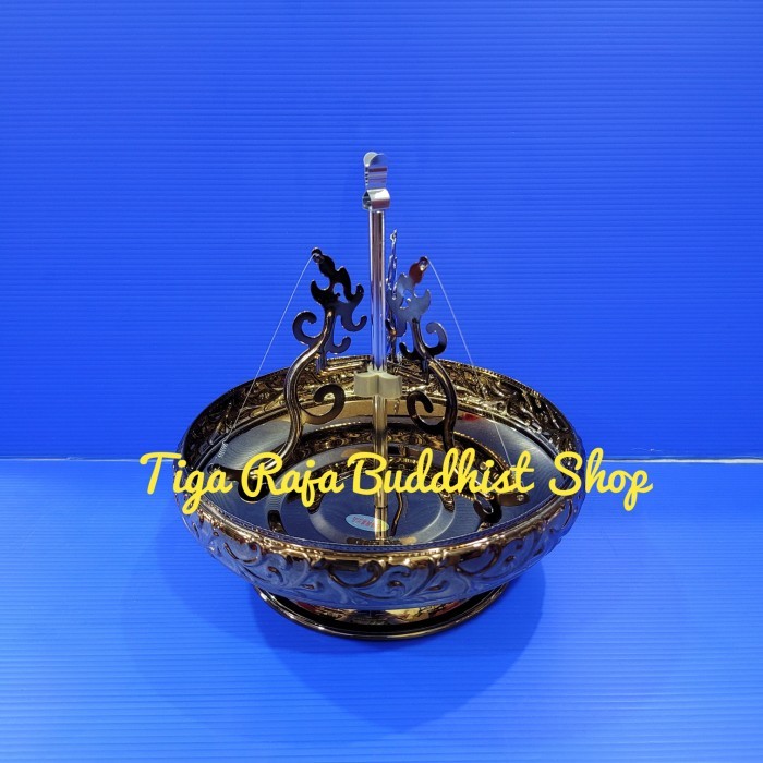 Tempat Bakar Dupa Lingkar Taiwan Asli / Hiolo Hio Lingkar Warna Bronze