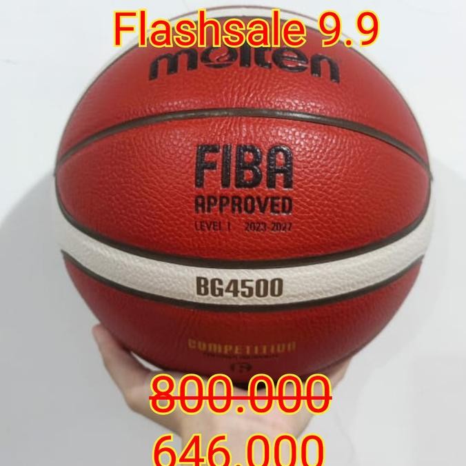 Bola Basket Molten BG4500 ORIGINAL - Molten B7G4500 B6G4500 size 7 6 TK