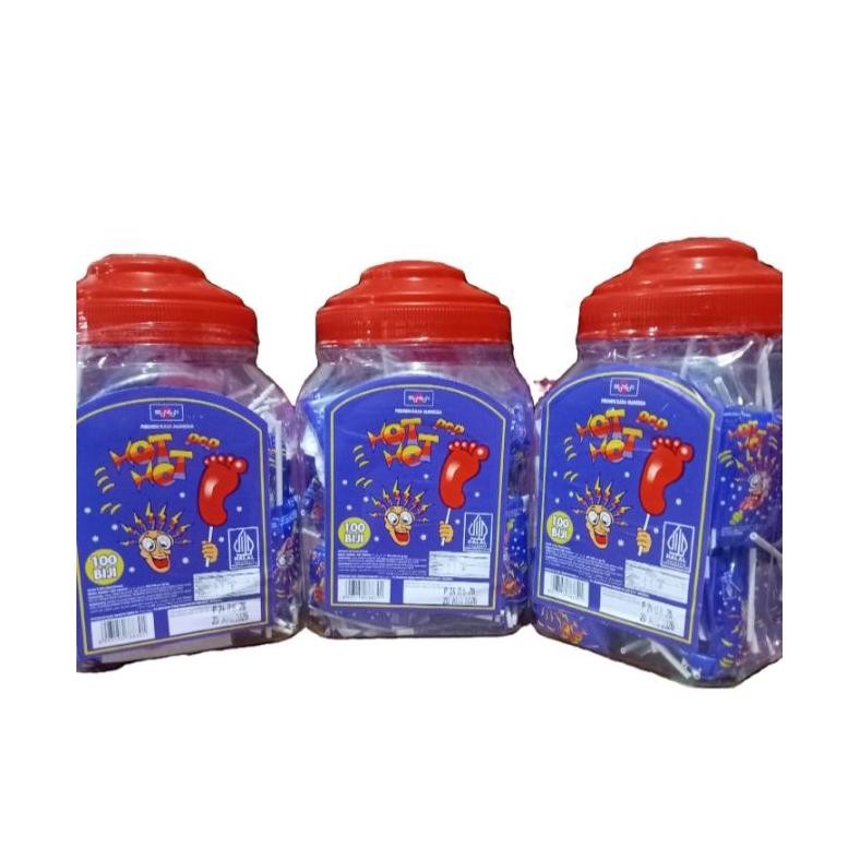

Lm - Permen kaki hot hot pop isi 100 pcs (toples)