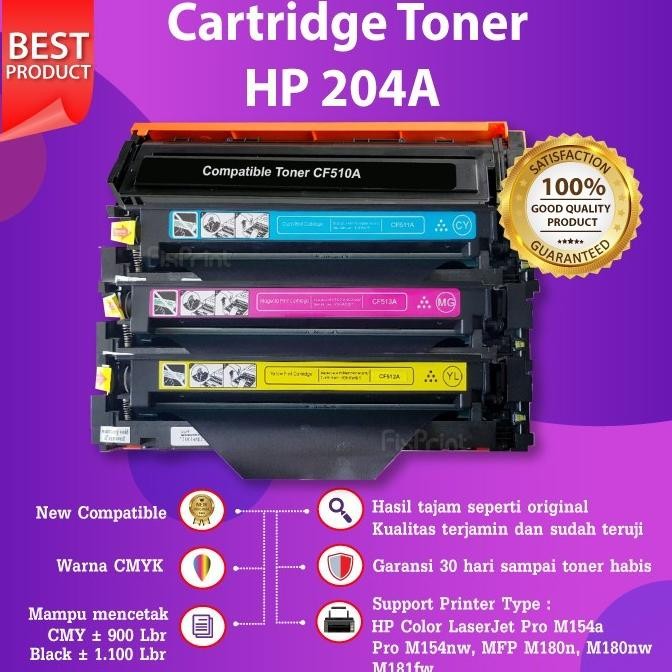 Toner Compatible Cartridge 204a CF510A CF511A CF512A CF513A