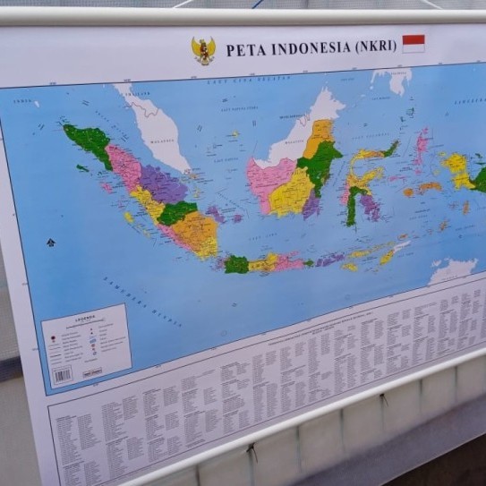 

Peta Indonesia ukuran 102 x 72 cm peta Dinding