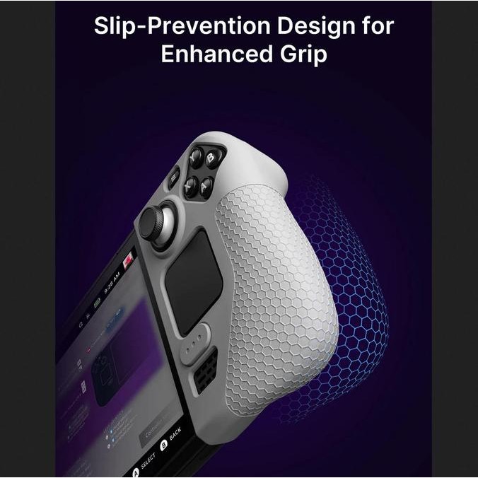 

Jsaux Rgb Transparent Back Plate Vent And Silicone Grip For Steam Deck Terlaris