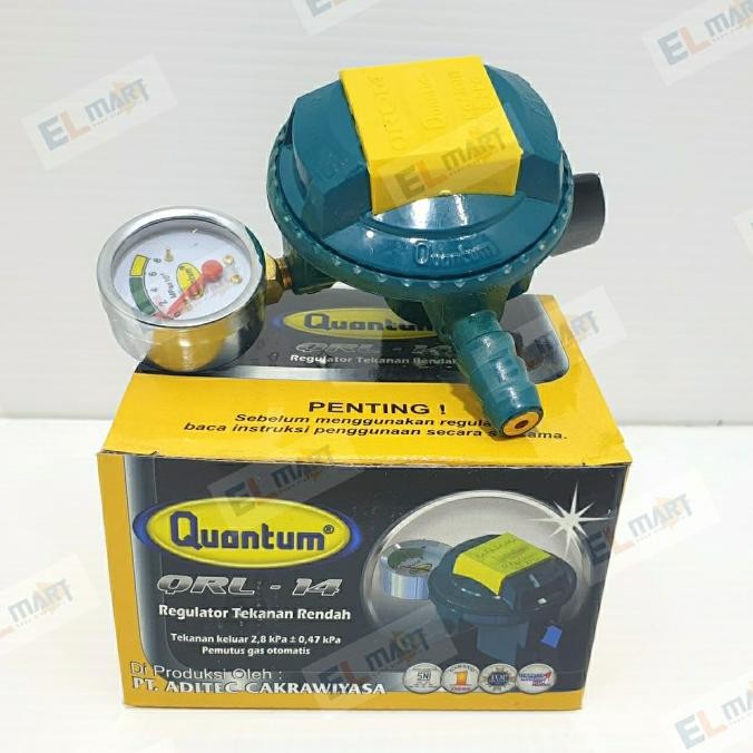 Kepala Regulator Gas Quantum QRL 14 - QRL14 Tekanan Rendah LPG