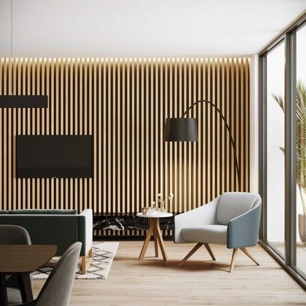 QV21 WPC Wood Wall Panel PVC Dekorasi Dinding Wallpanel WoodPanel Stiker Hiasan Dinding Wallpaper He