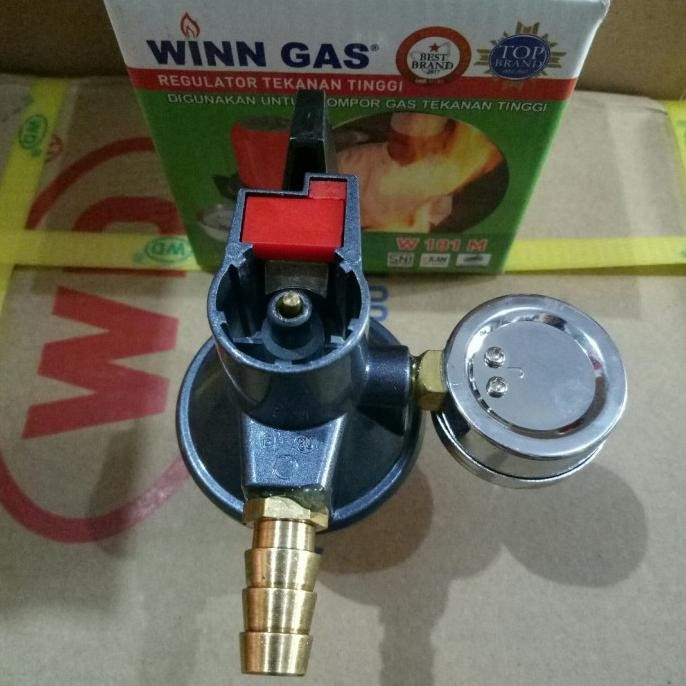 Regulator smawar+meter Winn Gas regulator tekanan tinggi kompor smawar