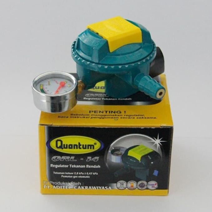 Regulator Gas Quantum QRL-14 GB Pressure Meter Kepala Regulator QRL14