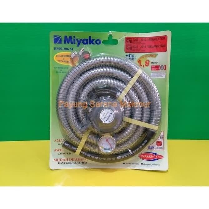 Regulator Miyako Set / Regulator Selang Miyako / Selang Miyako RMS 206