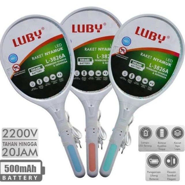 Perangkap Nyamuk Listrik Nyamuk Raket Nyamuk Luby Raket Nyamuk