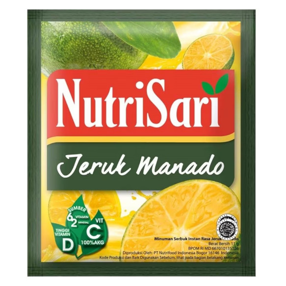 

Nutrisari Jeruk Manado 1 Renceng Isi 5 Original Asli