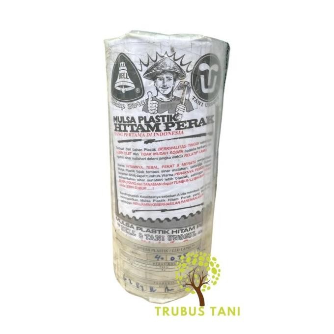 Mulsa BELL 1/2 Roll 9Kg - lebar 80cm - Plastik Mulsa Hitam Perak Mulsa