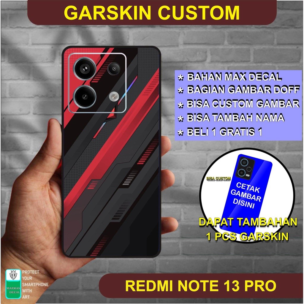 

Wrap* Redmi Note 13 Pro Wrap Skin Stiker Garksin CUSTOM Gratis (2pcs)