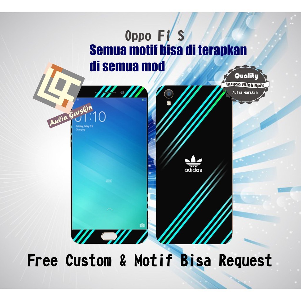 

Wrap* Oppo F1s Wrap Skin Stiker Garksin CUSTOM Gratis (2pcs)