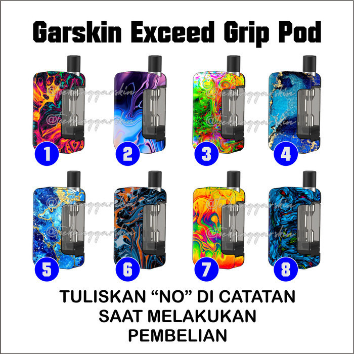 

Wrap* Exceed Grip Resin 02 Wrap Skin Stiker Garksin CUSTOM Gratis (2pcs)