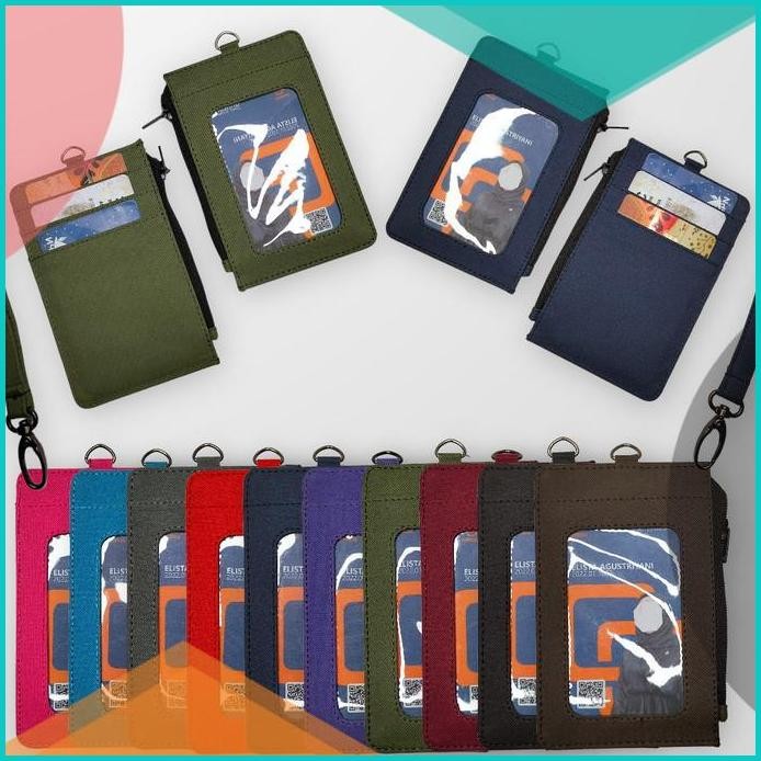 

Gantungan ID card holder tali lanyard zipper Dompet Kartu 07D35Z4 Read