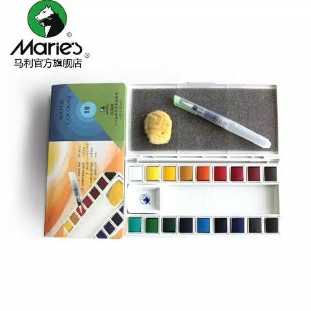 

Sale Maries Water Colour Type W-4018 Solid Set 18 Warna
