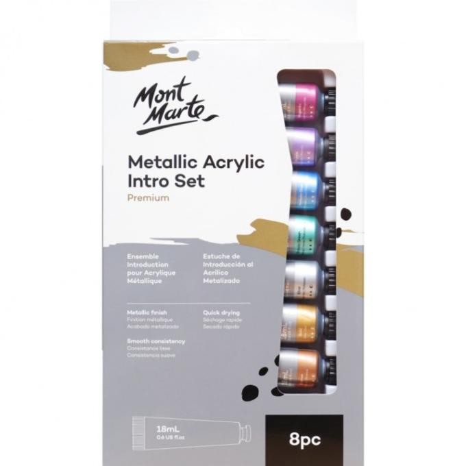 

Sale Mont Marte Metallic Acrylic Intro Set 8Pcs 18Ml