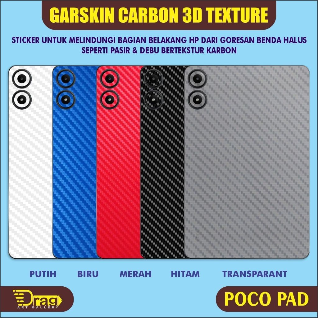

Wrap* Xiaomi Poco Pad Wrap Skin Stiker Garksin CUSTOM Gratis (2pcs)